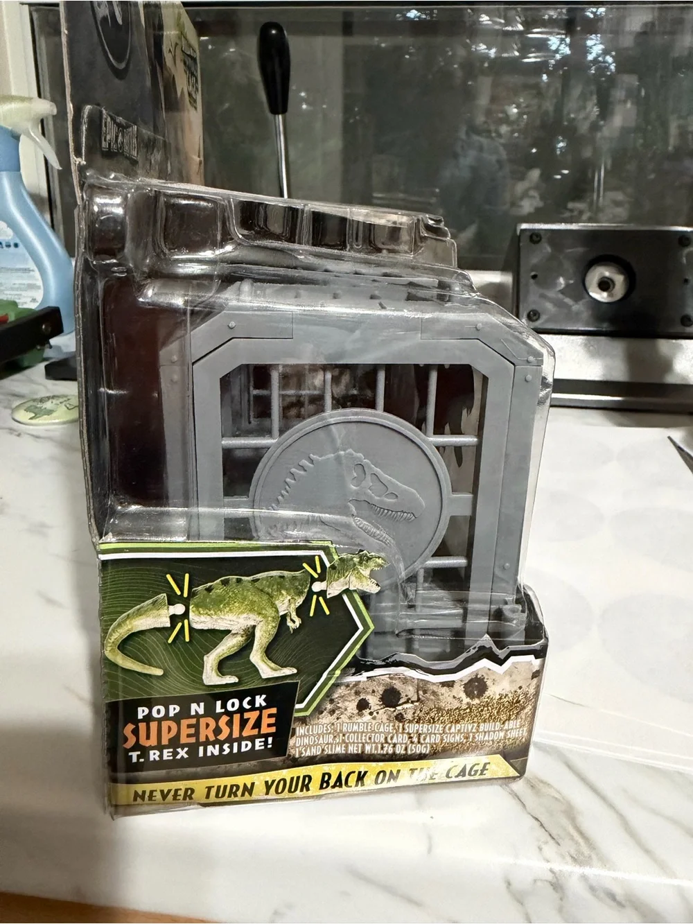 Jurassic World Rumble Cage T. Rex Containment Playset - Gray